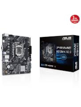 ASUS PRIME H510M-K R2.0 DDR4 3200MHZ 1XVGA 1XHDMI 1XM.2 USB 3.2 MATX 1200P 11-10.NESİL İŞLEMCİ UYUM